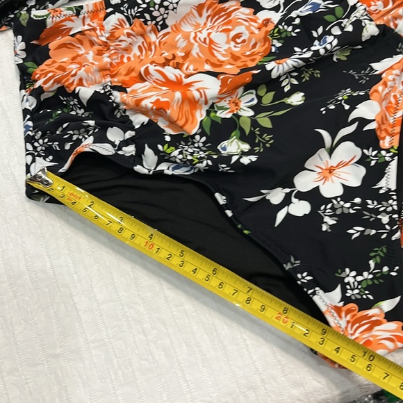 CUPSHE Bikini two piece bathing suit tummy control floral large women’s NWOT - Picture 4 of 6